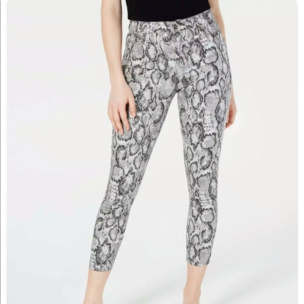 NWT Tinseltown Snake Print Skinny Ankle Jeans Size 7/28
